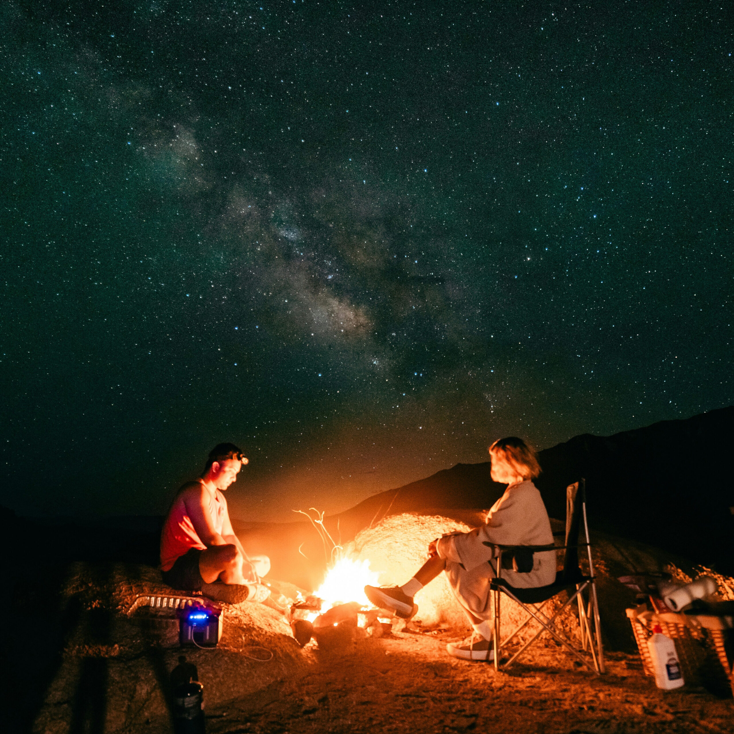 Stargazing Camping Image